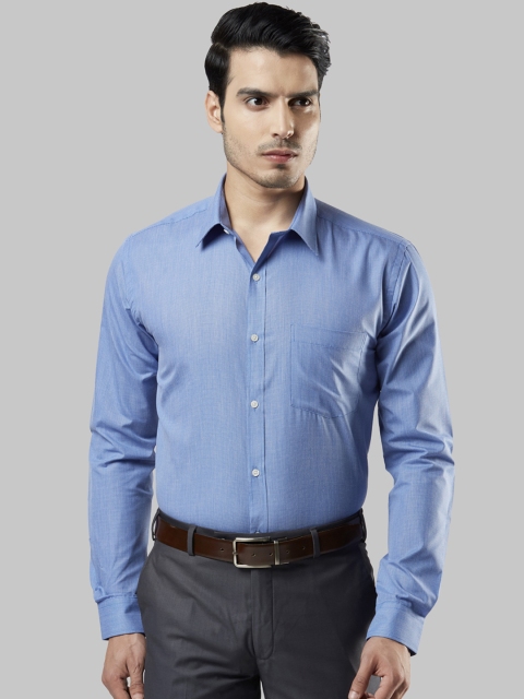

Next Look Men Blue Slim Fit Self Design Formal Shirt