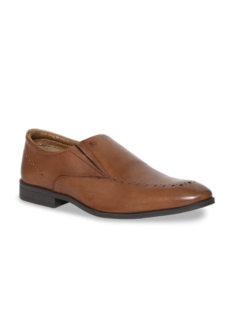 

Arrow Men Brown Solid Leather Formal Slip-Ons