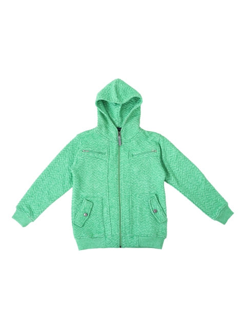 

Lil Tomatoes Boys Green Solid Lightweight Quilted Jacket