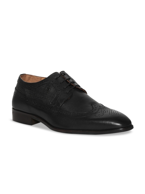 

Arrow Men Black Textured Leather Formal Brogues