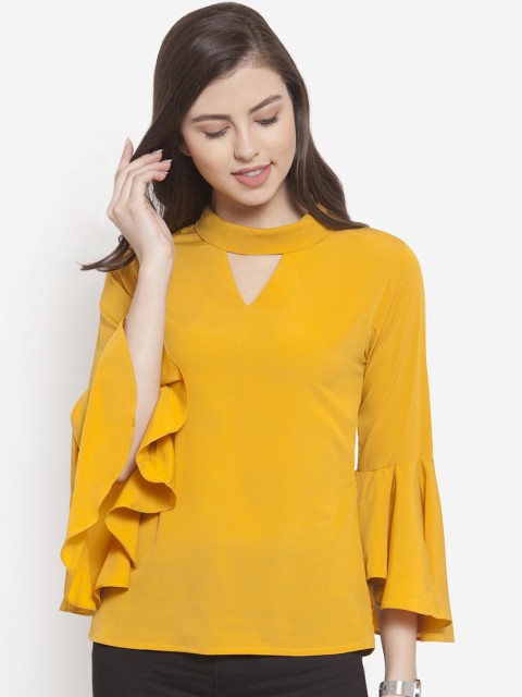 

Martini Women Yellow Solid Top