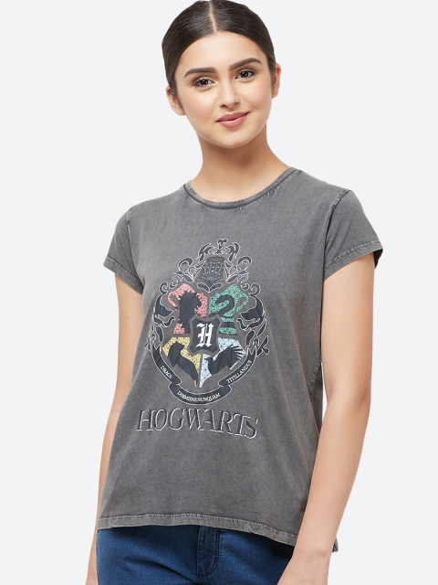 

Free Authority Harry Potter Featured Grey Tshirt for Women