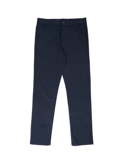 

Pantaloons Junior Boys Navy Blue Regular Fit Solid Regular Trousers