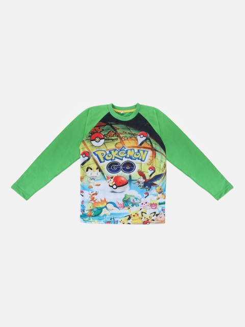

Lil Tomatoes Boys Green Printed Pokemon Sweatshirt