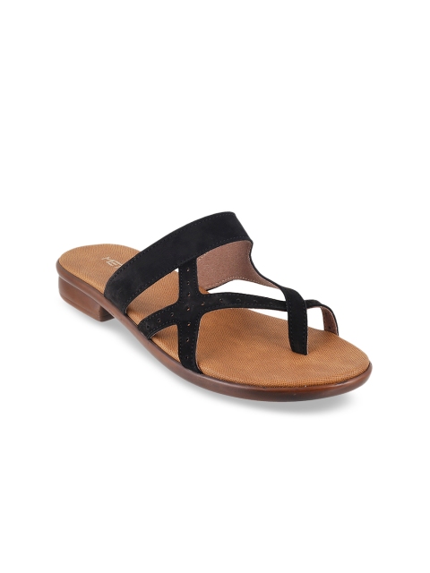 

Metro Women Black Solid Sandals