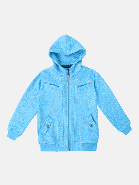 

Lil Tomatoes Boys Blue Solid Lightweight Quilted Jacket