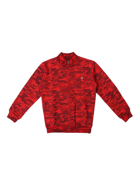 

Lil Tomatoes Boys Red & Black Printed Sweatshirt