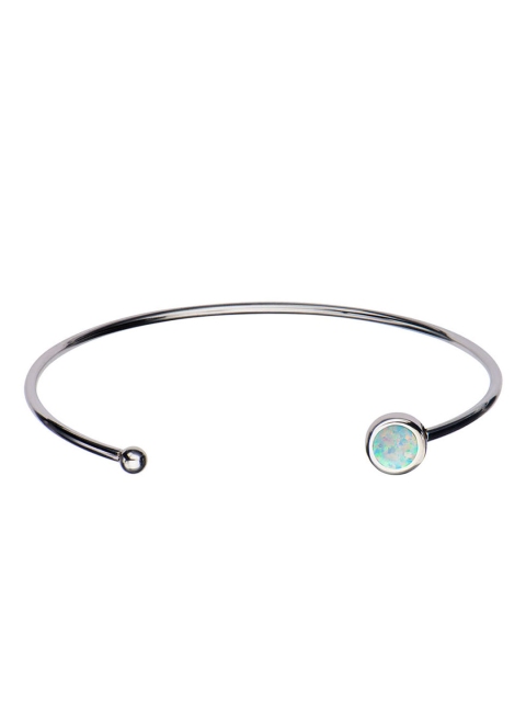 

Inox Jewelry Women Silver-Toned Stainless Steel Steel Cuff Bracelet