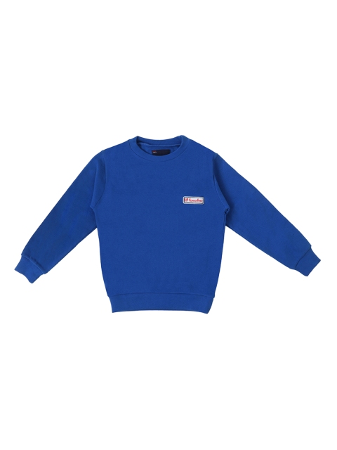

Lil Tomatoes Boys Blue Solid Sweatshirt