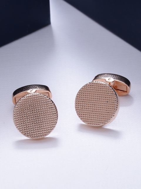 

Tistabene Rose Gold Round Cufflinks