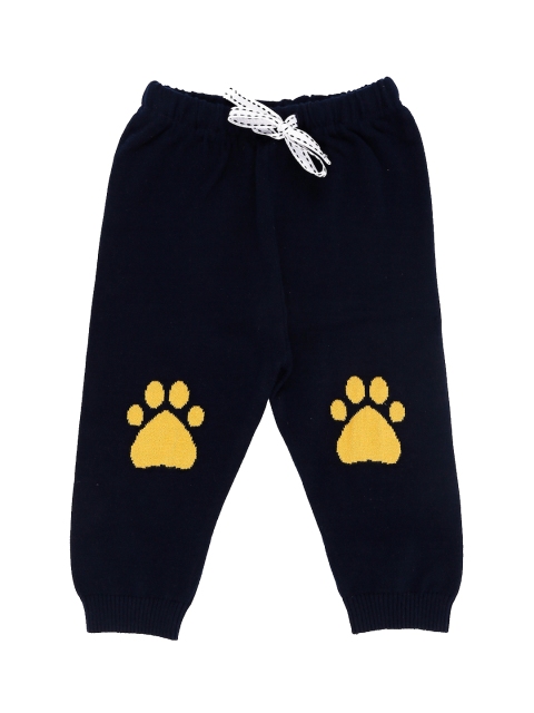 

Pantaloons Baby Boys Navy Blue Solid Pure Acrylic Straight-Fit Joggers