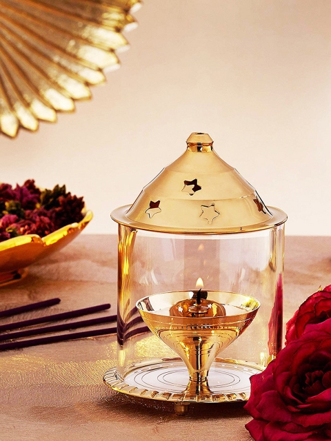 

Archies Gold-Toned Akhand Diya