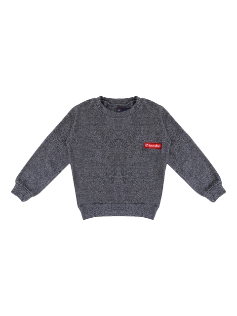 

Lil Tomatoes Boys Grey Self Design Sweatshirt