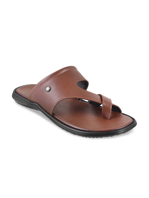 

Metro Men Tan Brown Leather Sandals