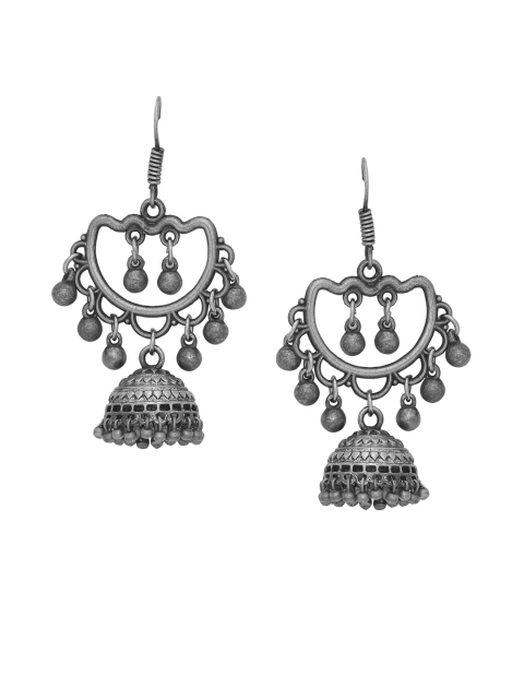 

Silvermerc Designs Silver-Plated Handcrafted Dome Shaped Jhumkas