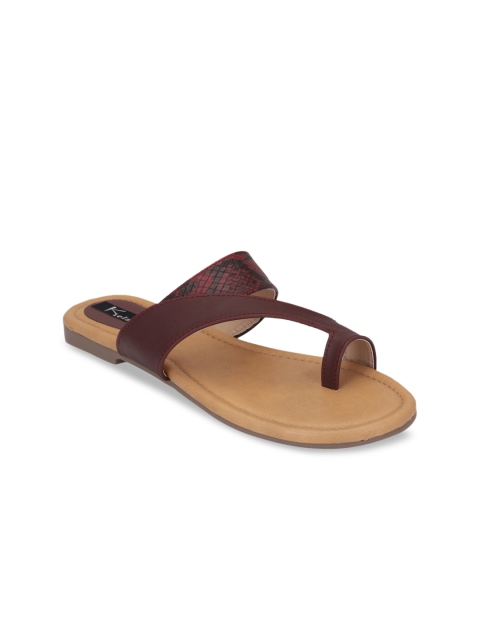 

Kielz Women Maroon Solid One Toe Flats