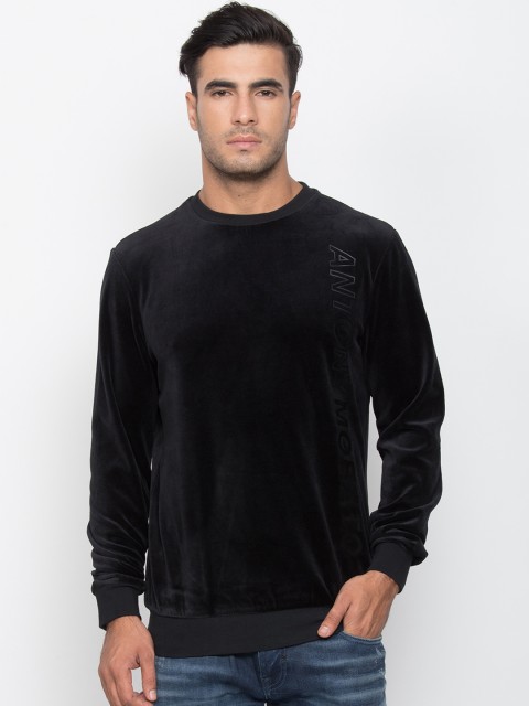 

Antony Morato Men Black Printed Sweatshirt