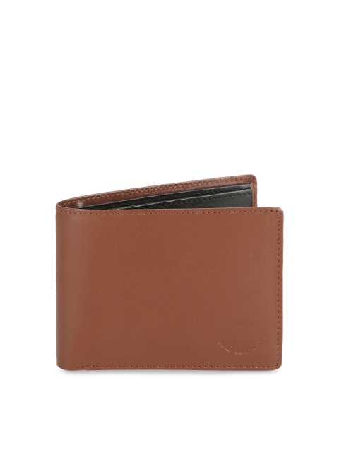 

Red Tape Men Tan Solid Two Fold Leather Wallet