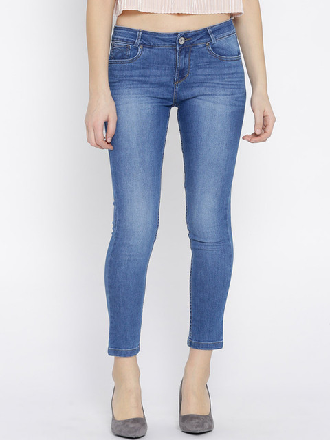 

Xpose Women Blue Slim Fit Mid-Rise Clean Look Stretchable Jeans