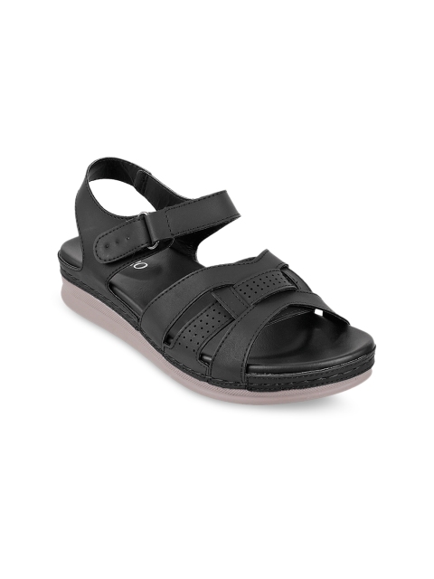 

Metro Women Black Solid Sandals