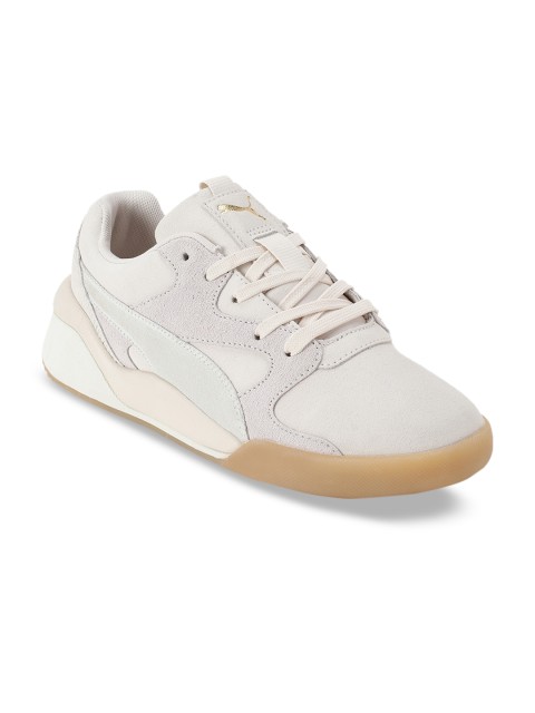 

Puma Women Off-White Aeon Rewind Leather Sneakers