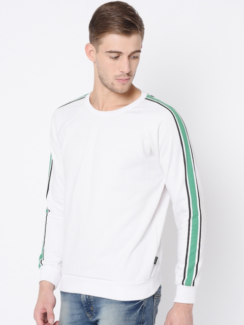 

Rigo Men White Solid Sweatshirt