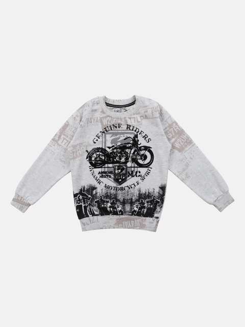 

Lil Tomatoes Boys Grey & Black Printed Sweatshirt