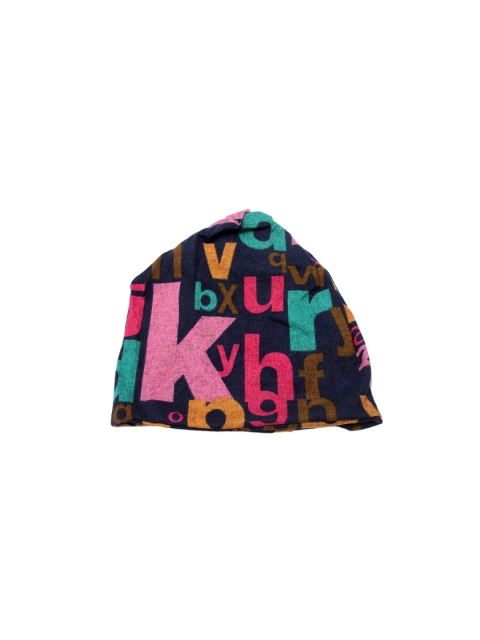 

J Style Unisex Multicolored Typography Printed Beanie, Multi