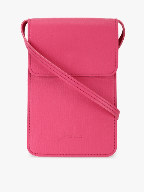 

yelloe Pink Solid Sling Bag