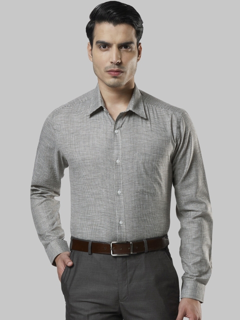 

Next Look Men Black Regular Fit Checked Formal Shirt