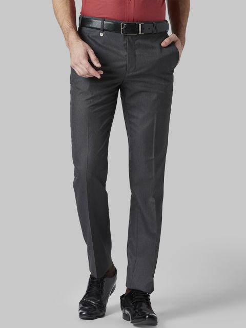 

Park Avenue Men Grey Slim Fit Solid Formal Trousers