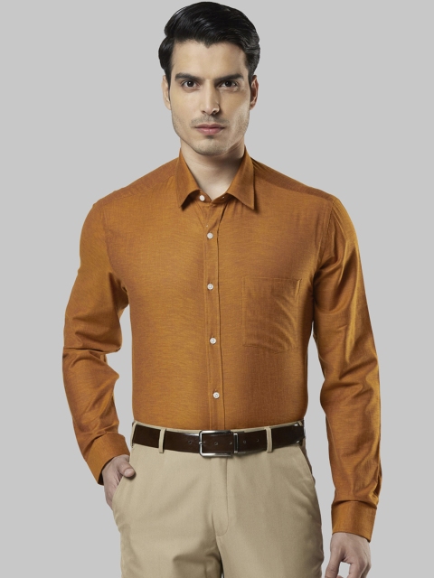 

Next Look Men Orange Regular Fit Solid Formal Shirt