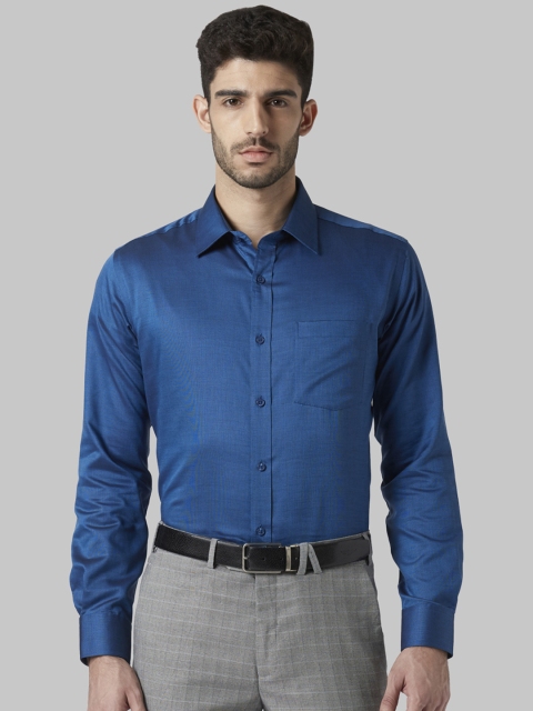 

Park Avenue Men Blue Solid Regular Fit Formal Shirt