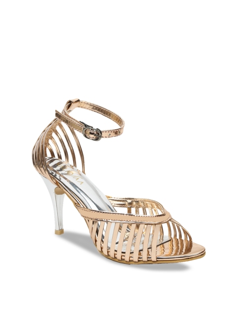 

VALIOSAA Women Rose Gold Solid Peep Toes