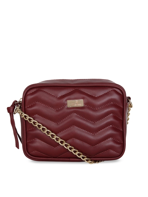 

yelloe Maroon Solid Sling Bag