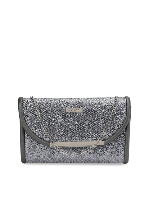 

Kazo Silver-Toned Solid Clutch