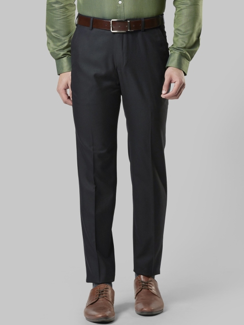 

Next Look Men Black Solid Slim Fit Formal Trousers