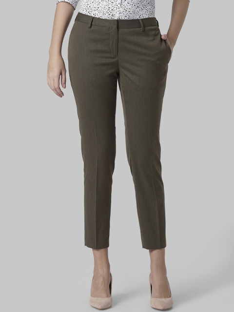 

Park Avenue Woman Women Brown Regular Fit Self Design Regular Trousers