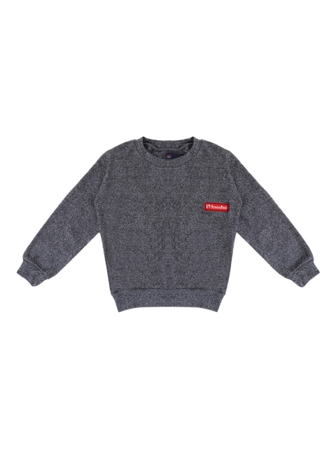 

Lil Tomatoes Boys Grey Self Design Sweatshirt