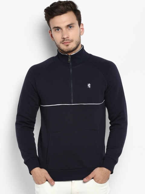 

Red Tape Men Blue Solid Sweatshirt