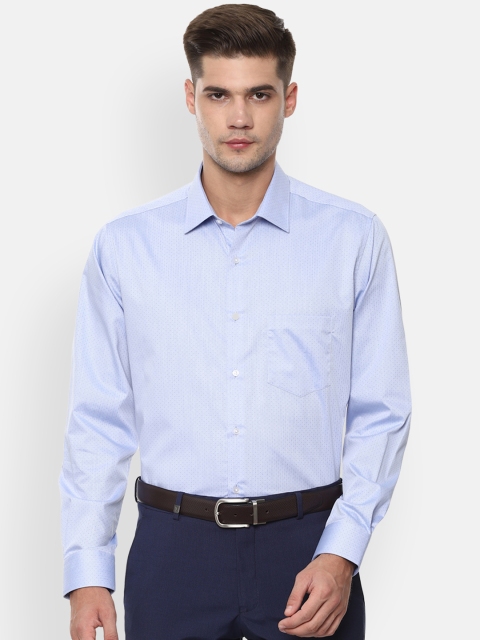 

Van Heusen Men Blue Regular Fit Printed Formal Shirt
