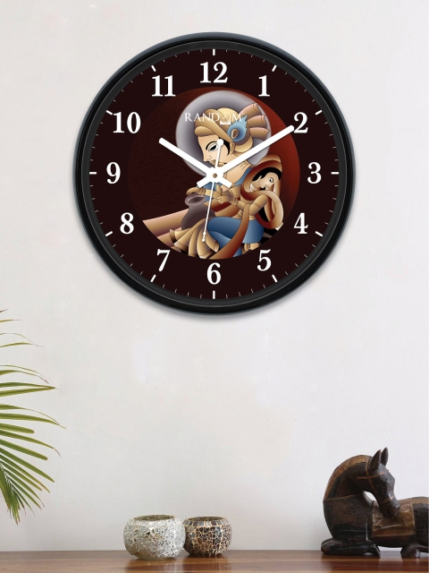 

RANDOM Coffee Brown Round Printed 30 cm Analogue Wall Clock
