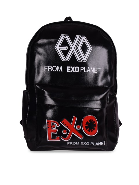 

Bagkok Women Black & Red Printed Backpack
