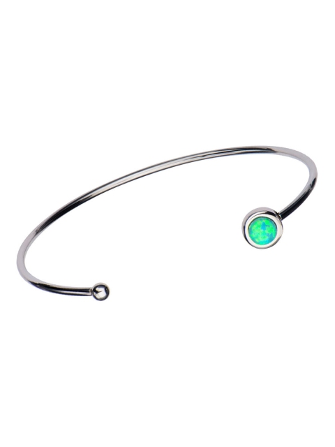 

Inox Jewelry Women Silver-Toned Stainless Steel Cuff Bracelet