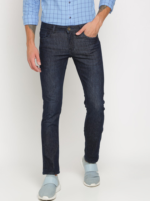 

Crocodile Men Blue Slim Fit Mid-Rise Clean Look Stretchable Jeans