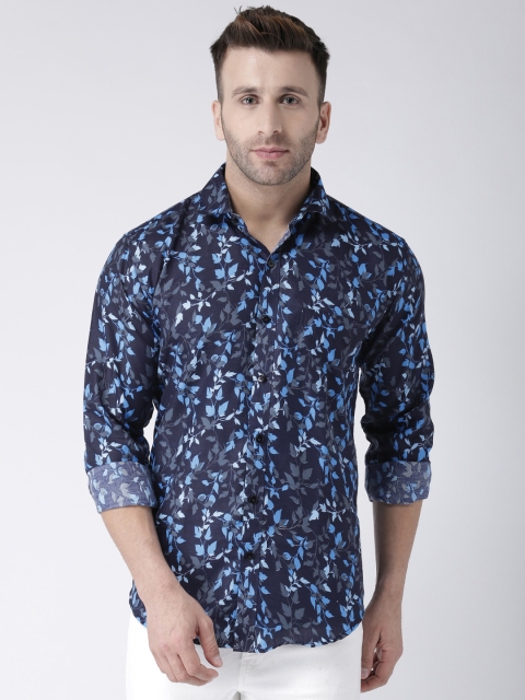 

hangup trend Men Blue & Grey Regular Fit Printed Casual Shirt