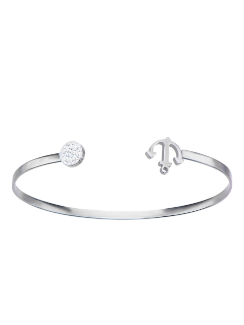 

Inox Jewelry Women Silver-Toned Stainless Steel Cuff Bracelet