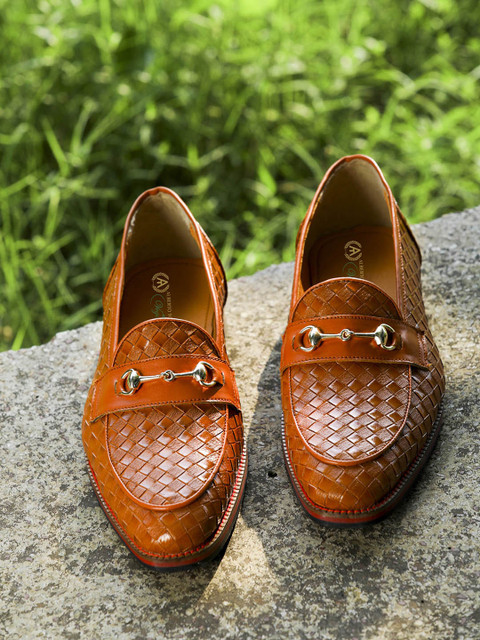 

Alberto Torresi Men Tan Brown Loafers