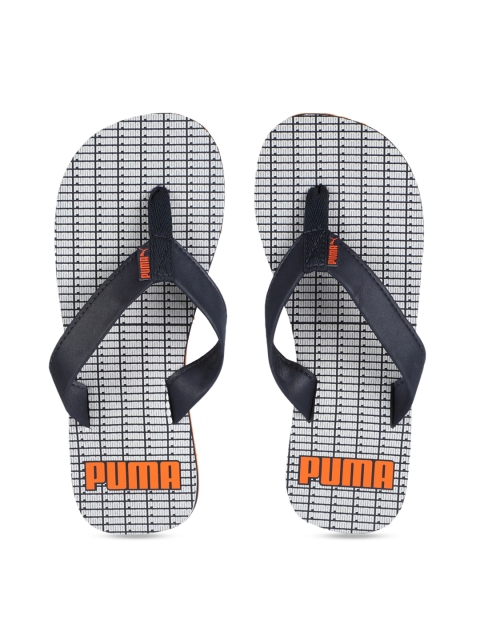 

Puma Unisex Navy Blue & White Printed Washy v2 IDP Thong Flip-Flops
