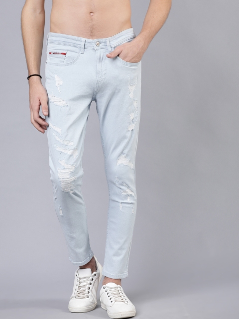 

Ecko Unltd Men Blue Tapered Fit Mid-Rise Highly Distressed Stretchable Jeans